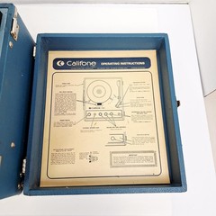 Vintage Califone 1450K Portable Record Player Tested Works Great!!