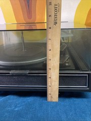 GARRARD 40b 4 Speed Turntable Record Player W Dust Cover WORKS SEE VIDEO England