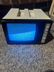 GE Spacemaker Vintage Television 5” 7-7160A Am/fm Radio Mountable CRT TV VIDEO