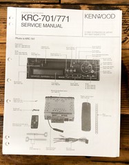 Kenwood KRC-701 KRC-771 Car Radio Service Manual *Original*