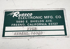 Russco Fidelity-Pro FPSB Stereo Phono Preamplifier Turntable Preamp Tested Power