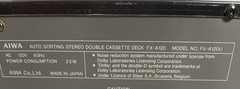 Aiwa FX-A120U Dual Cassette Decks auto Sorting 5 tape cartridges