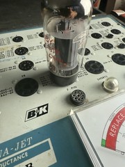 Ruby 6L6GC STR Tall Bottle Grey Plate Halo Getter Tested on B&K 707