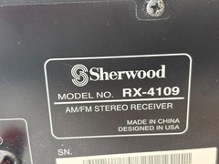 Sherwood RX-4109 AM/FM Stereo Receiver Tested No Volume Knob