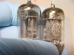 General Electronics GE 12AX7 ecc83 TUBE PAIR (circa 50s strong tested) LG*****