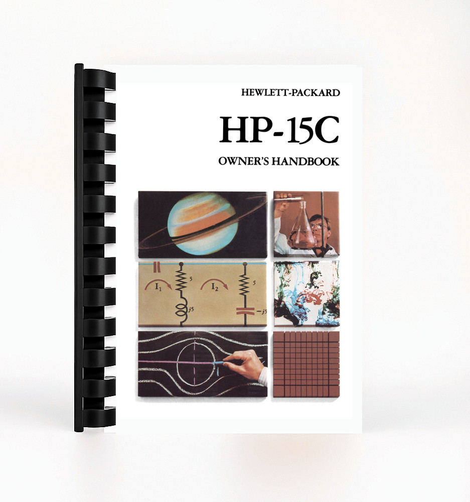 Hewlett Packard HP-15C Calculator Manual – Half-Letter Size
