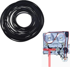 100Pcs Recorder Rubber Belts, 40-135Mm Cassette Recorder Repair Maintenance Mix