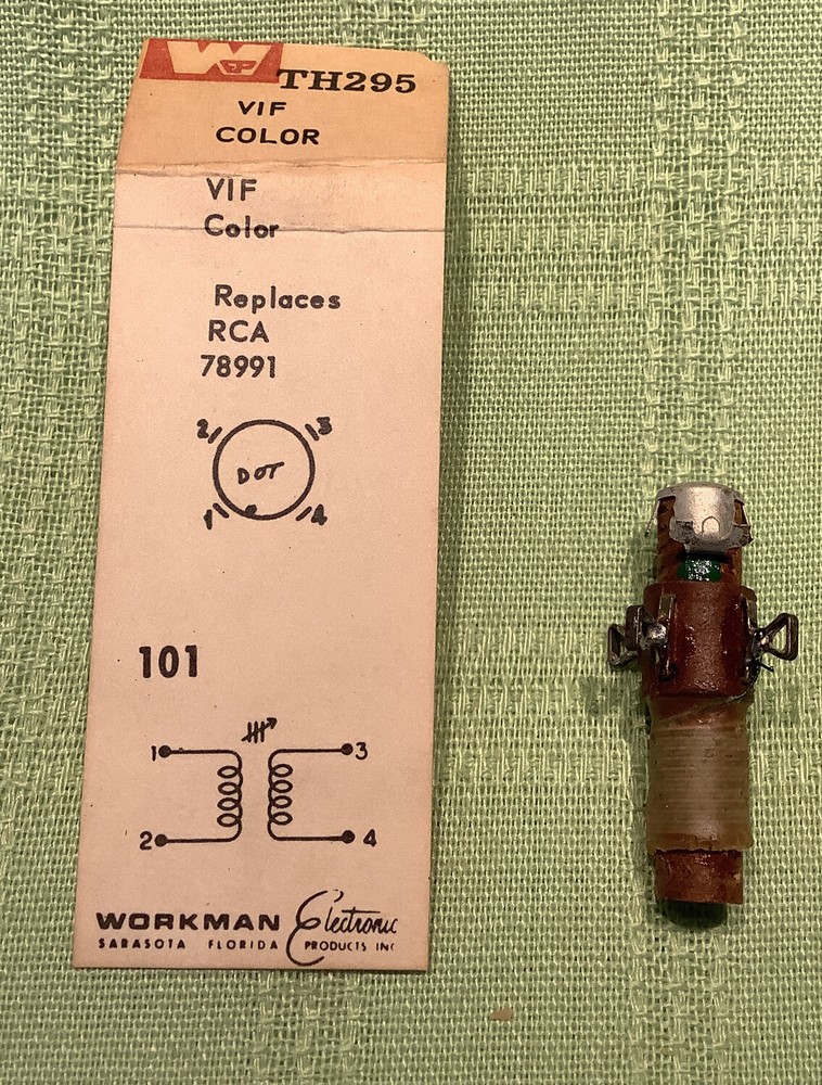 Workman TH295 VIF Color Coil RCA 78991