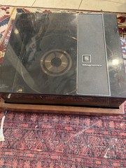Vintage Magnavox Turntable 1K8821 Record Player Wooden Cabinet Motor Issue