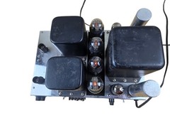 Knight KB-85 Tube Amplifier Powers On w/ 1958 Mullard Blackburn EL37 Quad 60w