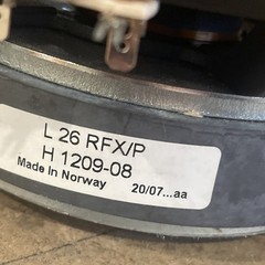 SEAS Prestige 10″ Aluminum Subwoofer Driver L26RFX/P – H1209‑08 NEW Old Stock