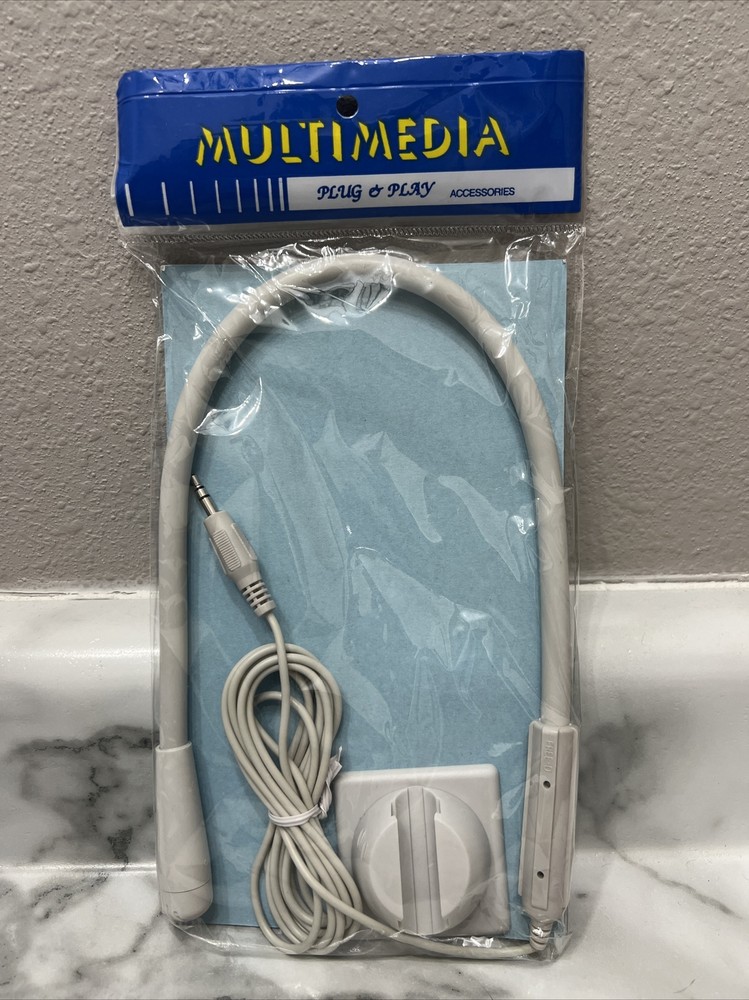 Vintage OMNI-Directional Multimedia Gooseneck Microphone 1996 NOS MLi FD-01