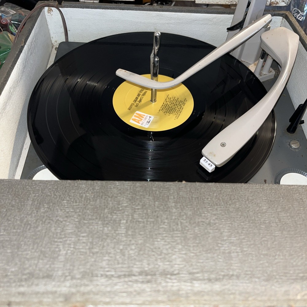 Westinghouse H75AC1 Suitcase record player Speaker Tweed Amp Amplifier Turntable