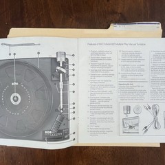 Vintage BIC Model 920 Turntable Owners Manual W/Notes