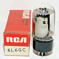 1972 RCA 6L6GC Black Plate Vacuum Tube Tested NOS on Calibrated TV 7
