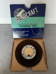 Vintage Soundcraft Magnetic Recording Tape 1/4” X 2400 Ft. Reel