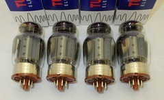 New FACTORY Platinum Matched Quad Tung-Sol Reissue 6550 KT88 Coke Bottle Tubes