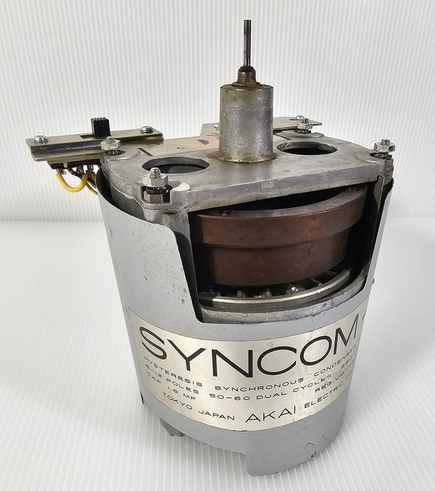 Akai X-300 Reel to Reel CAPSTAN MOTOR ONLY Tested, Syncom Hysteresis Synchronous