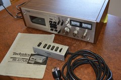 Technics RS-677US 4-Track 2 Channel Cassette Deck w/RP-9677 Remote & Manual