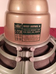 University C-12SW woofer vintage Dual Voice Coil Speaker Driver. parts/ repair
