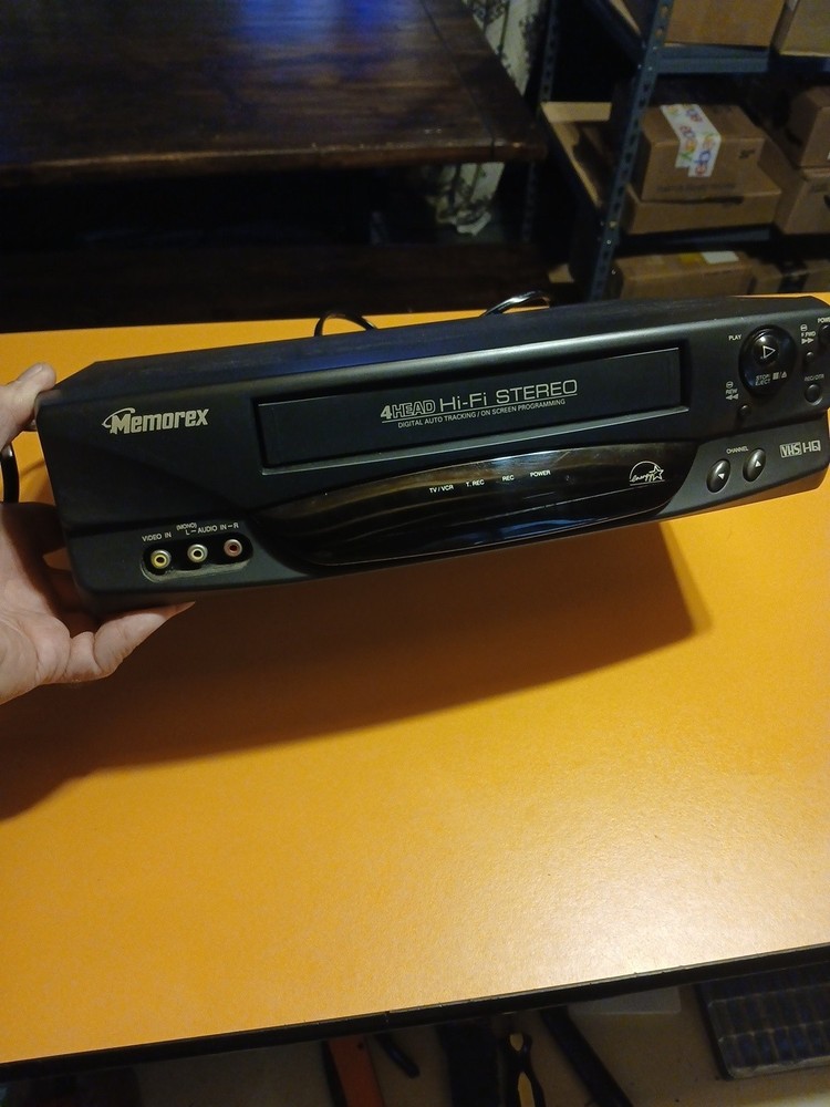 Memorex 4 Head VHS VCR MVR-4049 Works No Remote See Pics