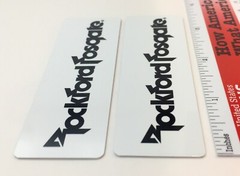 Rockford Fosgate Speaker Badge Logo Custom Made Aluminum Pair