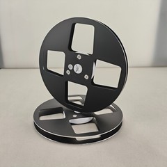 1X 7” Matte Black METAL 1/4″ Empty Take Up Reel For Reel To Reel Tape Recorders