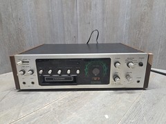 Vintage 1976 Pioneer H-R9000 8-Track Receiver Teal Glow / Wood – Tested Working
