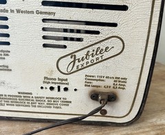 Vintage Telefunken Jubilee Export 1950s Tube Radio AM/FM Works West Germany