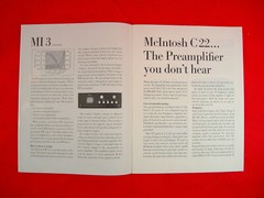 ONE ORIGINAL MCINTOSH COMPONENTS SALES BROCHURE