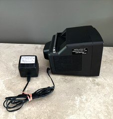 VTG. 80’s PORTABLE EMERSON 5″ BLACK & WHITE TELEVISION w/ POWER CABLE NO. TB0511