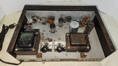 SERVICED RARE Eico Model HF-12 Vacuum Tube Amplifier HI-FI Vintage WORKS 1950s