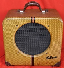 VINTAGE GIBSON EH-150 AMPLIFIER CIRCA 1941-1942 AEROPLANE TWEED COVERING