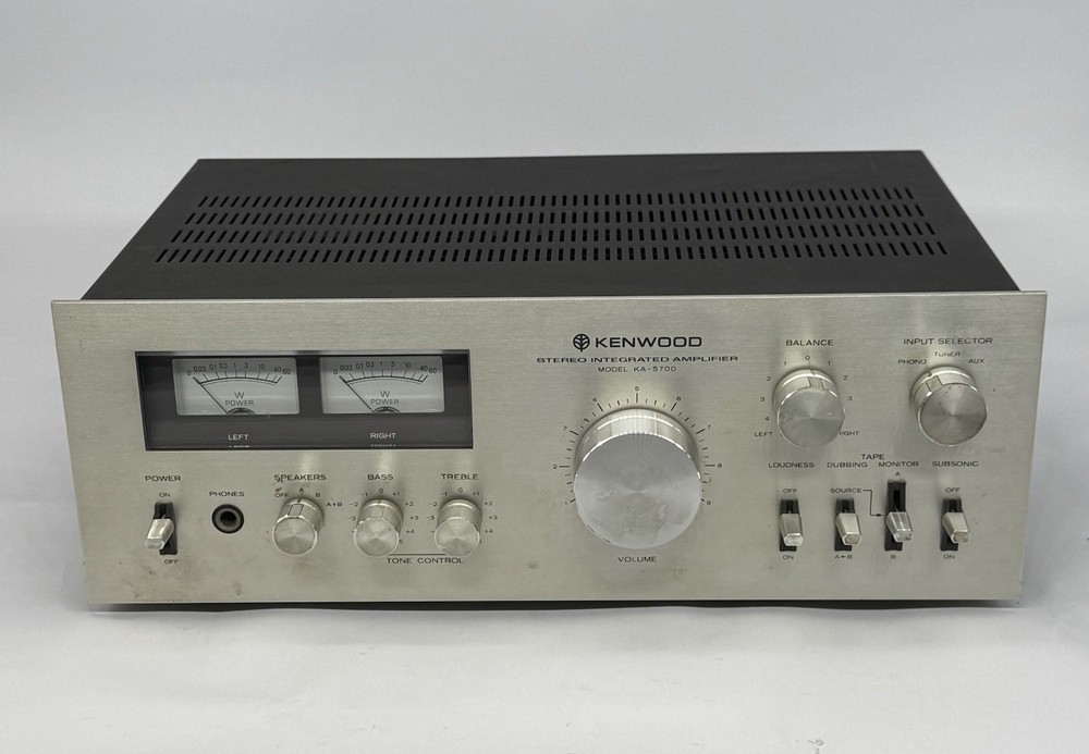 Vintage Kenwood KA-5700 Stereo Amplifier – Read! DOES NOT WORK