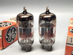 GE 12AY7 Matched Pair – 1961 Date Match – NOS in Box – uTracer Tested – Fender T