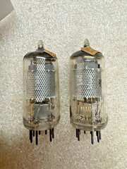 Mullard EF86 6267 Matching Pair Blackburn UK Preamp Tubes