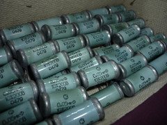 5pcs. 0.05uF 200V KBG / КБГ Hermetically Sealed Paper Capacitor USSR. NEW