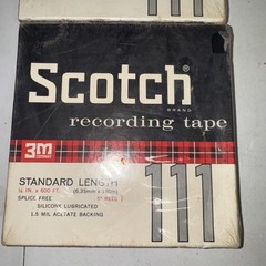 Scotch brand Recording Tape Standard Length 1/4 In x 600 FT New Sealed **