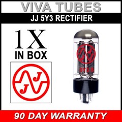 Brand New JJ Electronic 5Y3 Rectifier Vacuum Tube 5Y3GT 5Y3S