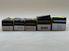Vintage NEW Sylvania Vacuum Tube Lot 5U4GB 5AS4A 6DW4 6AX4GTB 7JZ8 – RE