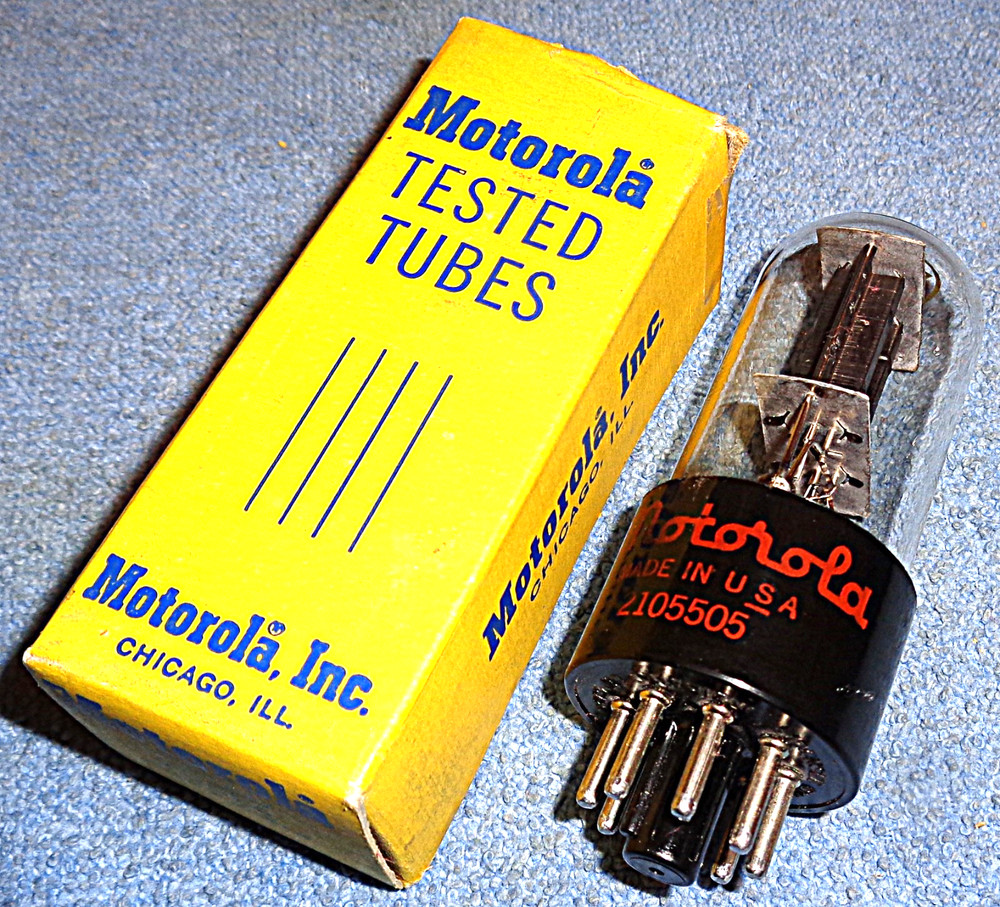 1 NOS Motorola 6SN7GT Vacuum Tube – 1955 Vintage Audio Twin Triode
