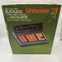 Deluxe Unisonic 21 Mini Blackjack Computer Console with Calculator
