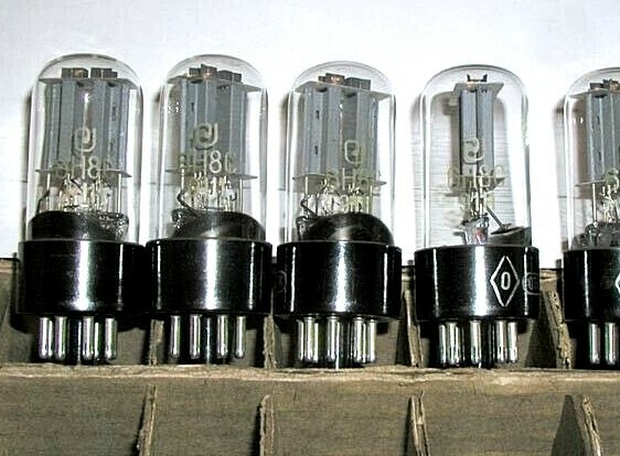 6N8S = 1578 = 6SN7 = ECC32 Radio Tube MATCHED PAIR (2 tubes) FOTON! 1950-60s