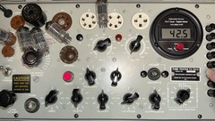 (1) 1950s Blackplate 12AX7 Tubes By Canadian Marconi/GE Tested On TV7-D/U Tester