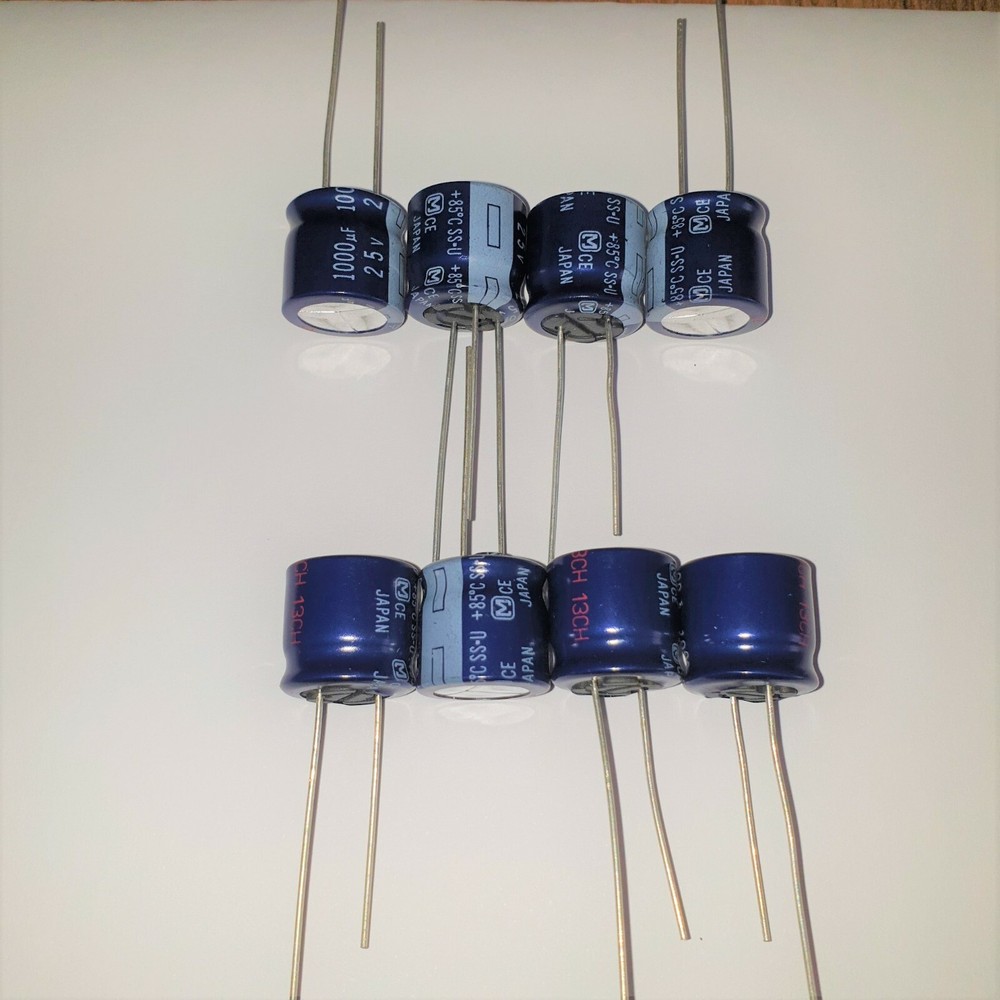 NOS PANASONIC SS-U 1000uF 25v JAPAN HQ AUDIO CAPACITORS ! 8pcs
