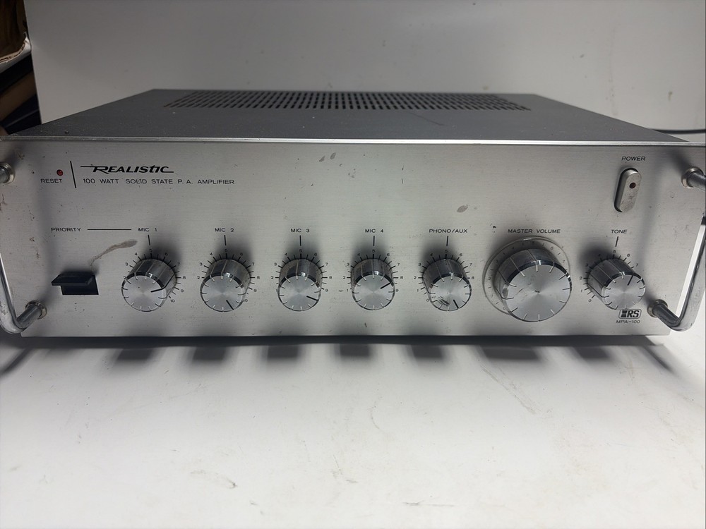 Realistic MPA – 100 Solid State P. A. Amplifier