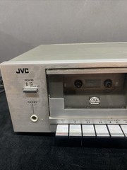 JVC KD-D2 ANRS Dolby Noise Reduction Single Stereo Cassette Deck Silver Works