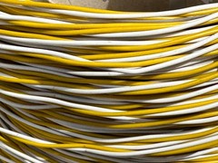 100 meter coil 2 x 0.8mm Siemens speaker wire amplifier cable vintage