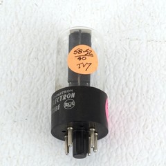 RCA 5Y3GT Black Plate Vacuum Tube TV-7 Tested Strong 58/52 Date Code 58-22