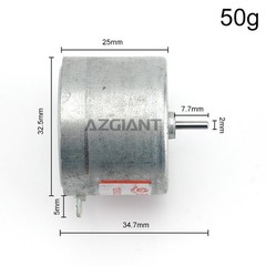 2PCS Azgiant EG-530AD-2B CCW Motor 12V 2400RPM Capstan Tape Deck Audio Recorder